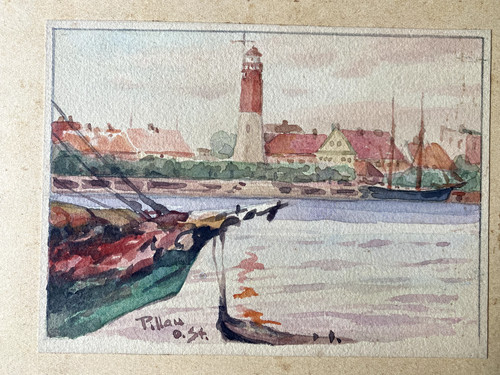 Watercolour monogram o st - monogram, o.st