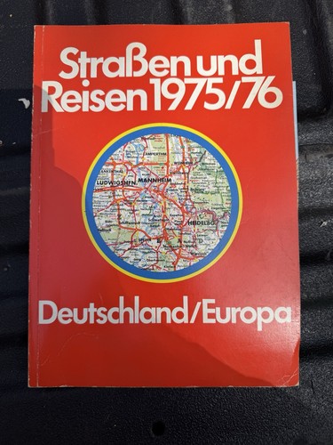 Vintage german road - vintage, atlas
