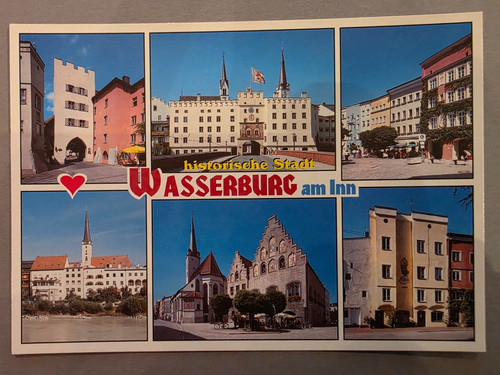 Postcard wasserburg inn - wasserburg, am