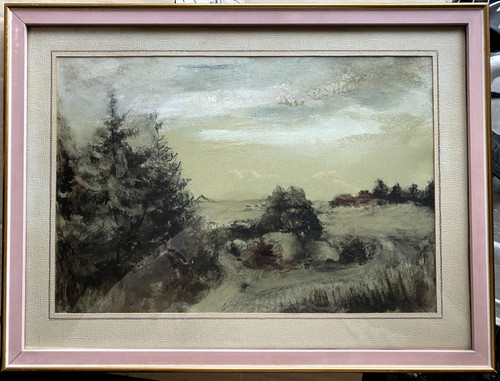 Watercolour firs 19th - ::watercolour, °firs