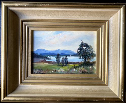 Oil painting landscape sky - painting,