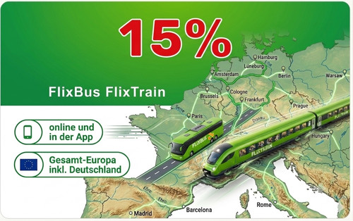 Voucher flixbus - 15%,